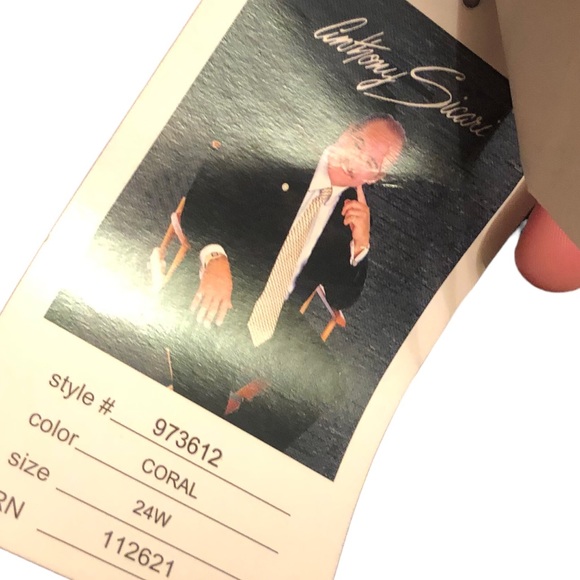 St. Anthony Evening Coral Beaded Dress Jacket size 24W - Picture 2 of 11